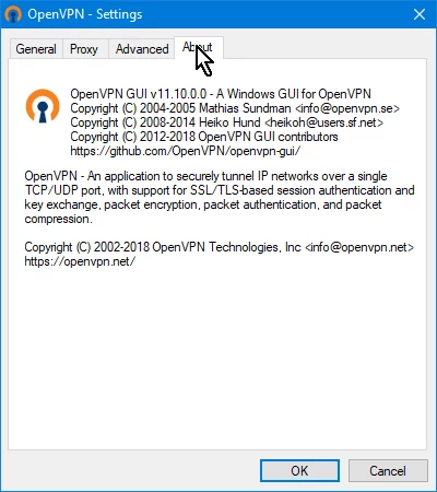 OpenVPN GUI — 截圖 2