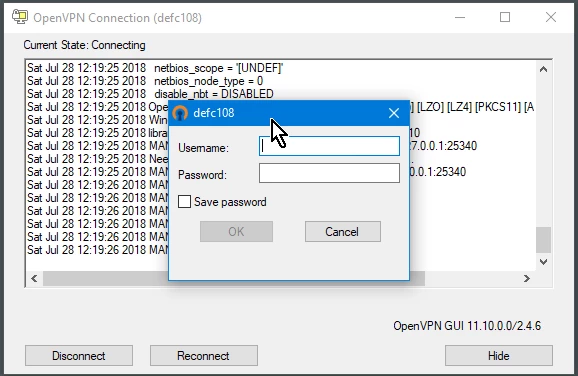OpenVPN GUI — 截圖 4